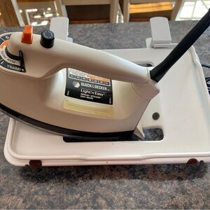 Ironing board iron stand (iron not included)